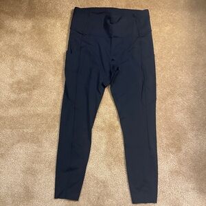 Navy Lululemon High-Waisted Leggings
